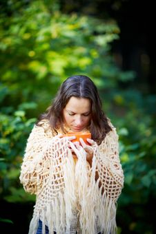 Young Woman Drinking Tea Royalty Free Stock Photo Young Woman Drinking Tea Royalty Free Stock Photo