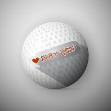 Golf Ball Illustration Royalty Free Stock Images