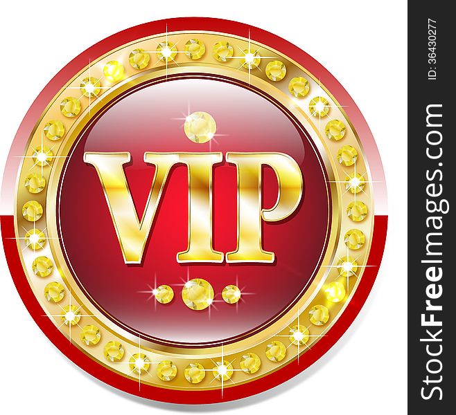 Premium vip glossy banner for web sites. Premium vip glossy banner for web sites