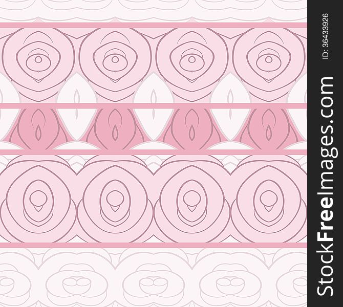 Seamless vector pattern with vintage roses