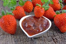 Strawberry Jam Royalty Free Stock Photo Strawberry Jam Royalty Free Stock Photo