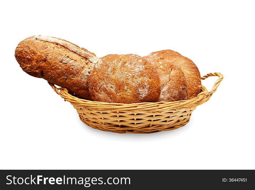 Fresh White Bread Isolated