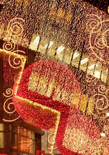 Glittering Christmas Lights Stock Photos
