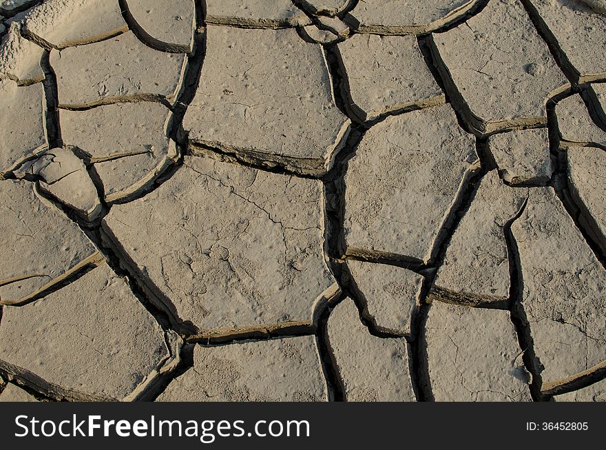 Great drought create cracked Earth
