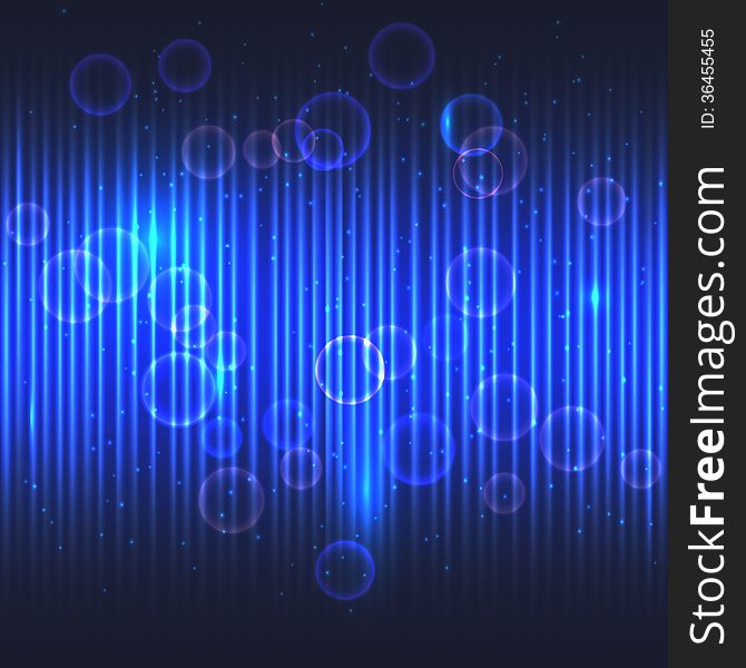 Abstract glowing blue vector background. This is file of EPS10 format.
