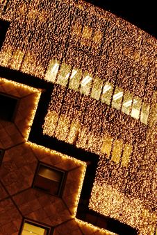 Glittering Lights On Store Front Stock Images Glittering Lights On Store Front Stock Images