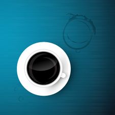 Cup Of Coffee On Blue Background Royalty Free Stock Photo Cup Of Coffee On Blue Background Royalty Free Stock Photo