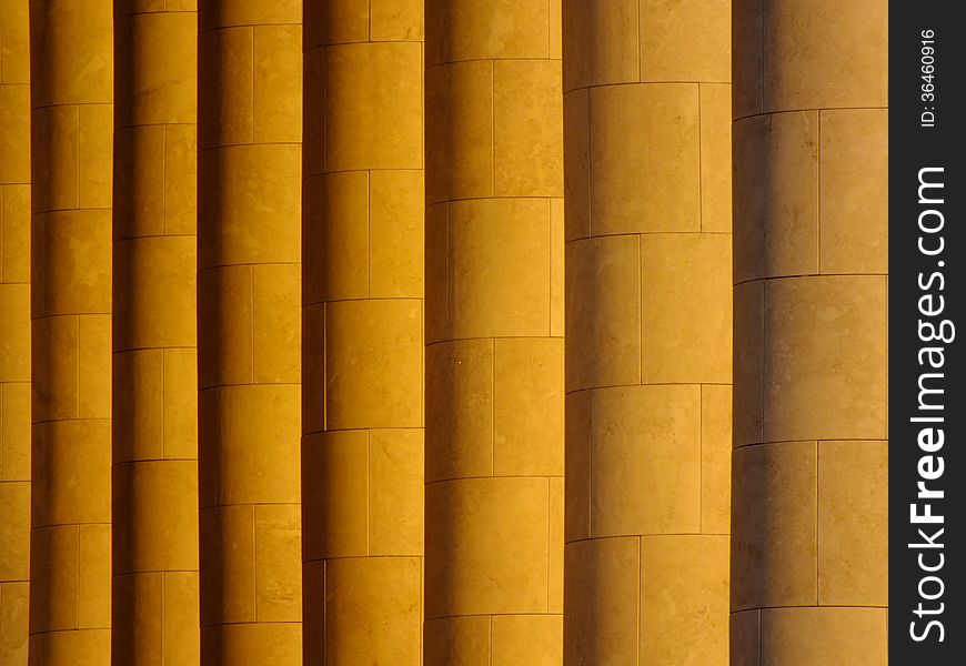 Some columns sidelit - to be used as background