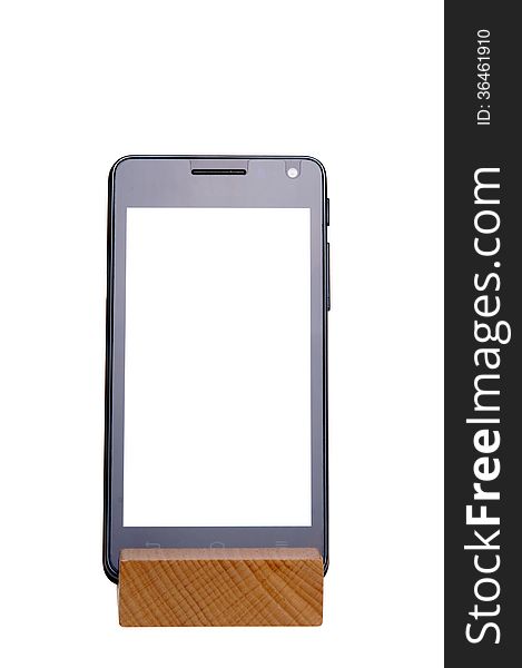 Mobile On Wooden Holder