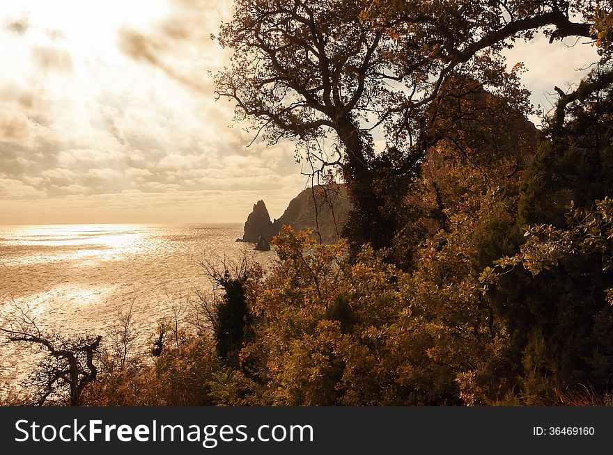 Seascape, Crimean Peninsula, Ukraine, Black Sea Coast