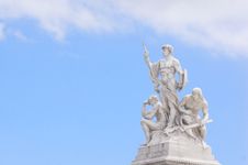 Three Men Statue At National Monument Of Victor Emmanuel II Rome Piazza Venezia Royalty Free Stock Photography Three Men Statue At National Monument Of Victor Emmanuel II Rome Piazza Venezia Royalty Free Stock Photography