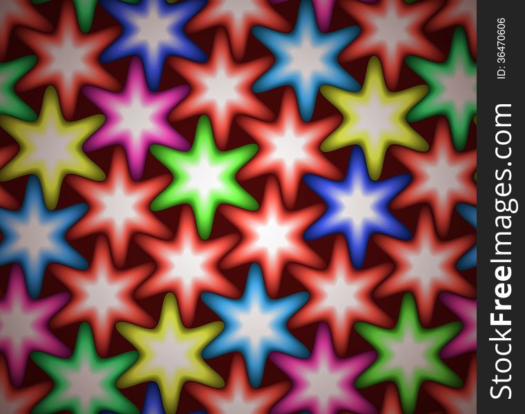 Colorful stars, geometric seamless pattern. Colorful stars, geometric seamless pattern