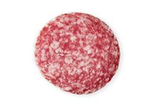 Slice Of Salami Sausage Stock Image Slice Of Salami Sausage Stock Image