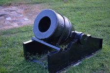 Old Cannon At Fort Zahariy In Key West Stock Photos