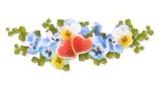 Pastel And Watercolor Painting Flowers And Hearts Stock Photo Pastel And Watercolor Painting Flowers And Hearts Stock Photo