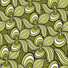 Seamless Abstract Floral Pattern Stock Photography