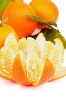 Tangerine With Segments Stock Photo Tangerine With Segments Stock Photo