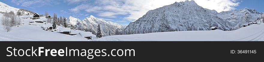 Alps Winter Panorama 2
