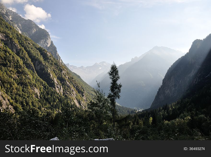 Alps Masino Valley View