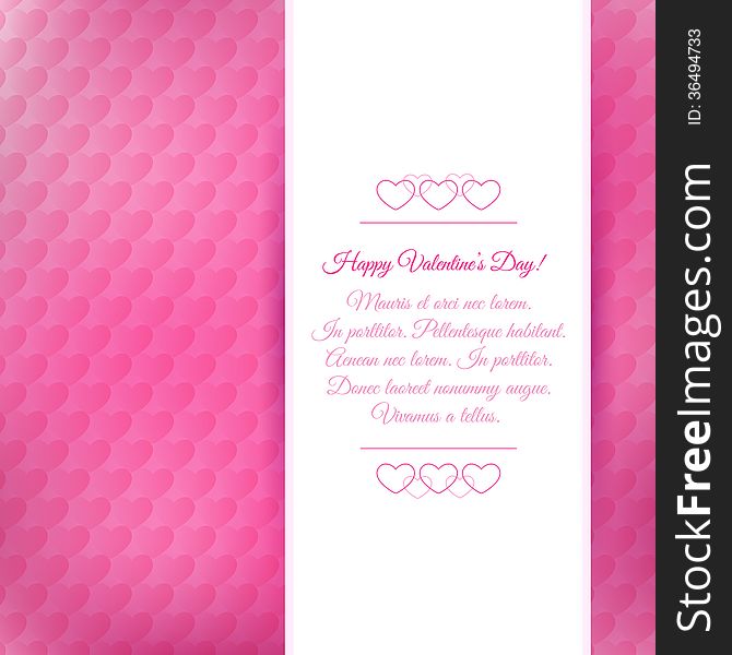 Happy Valentine's Day background for your design. Happy Valentine's Day background for your design