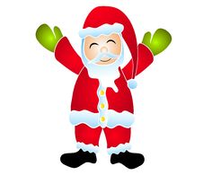 Isolated Cartoon Smiling Santa Clip Art Royalty Free Stock Image Isolated Cartoon Smiling Santa Clip Art Royalty Free Stock Image