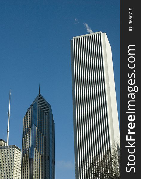 Iconic modern skyscrapers of Chicago