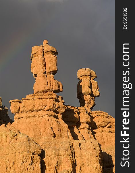 Rainbow above Dixie National Forest, Zion National Park