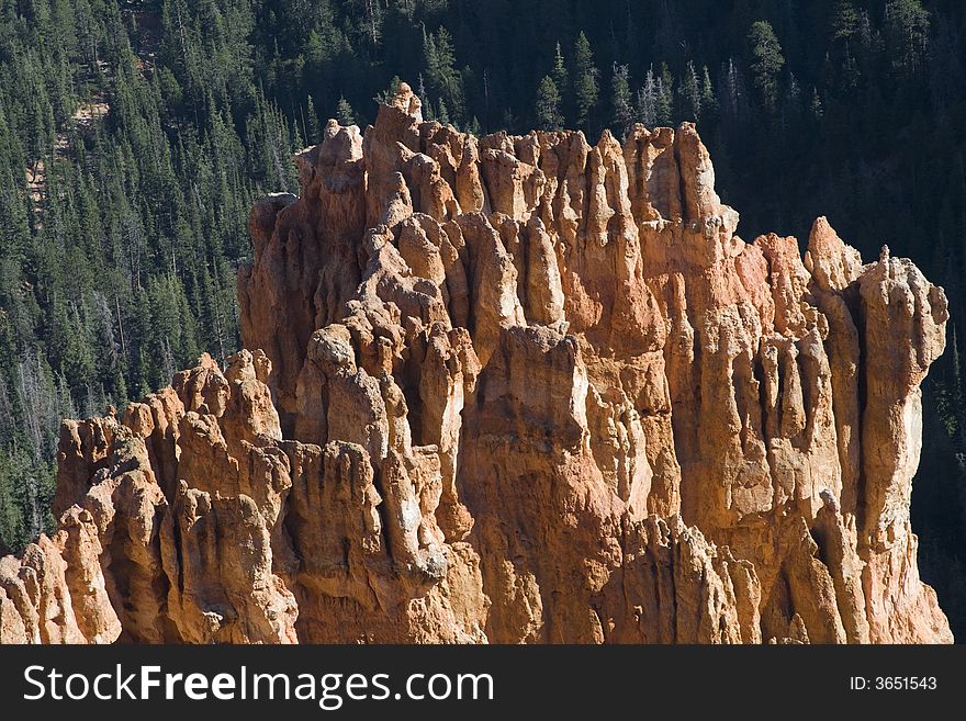 Aerial shot of hoodoos at Bryce Canyon National Park, Utah