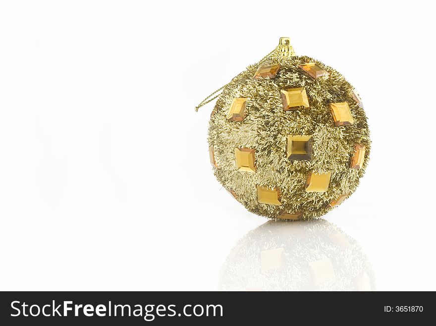 Christmas ball isolated on white background