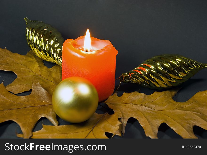 Christmas Ornament With Candle