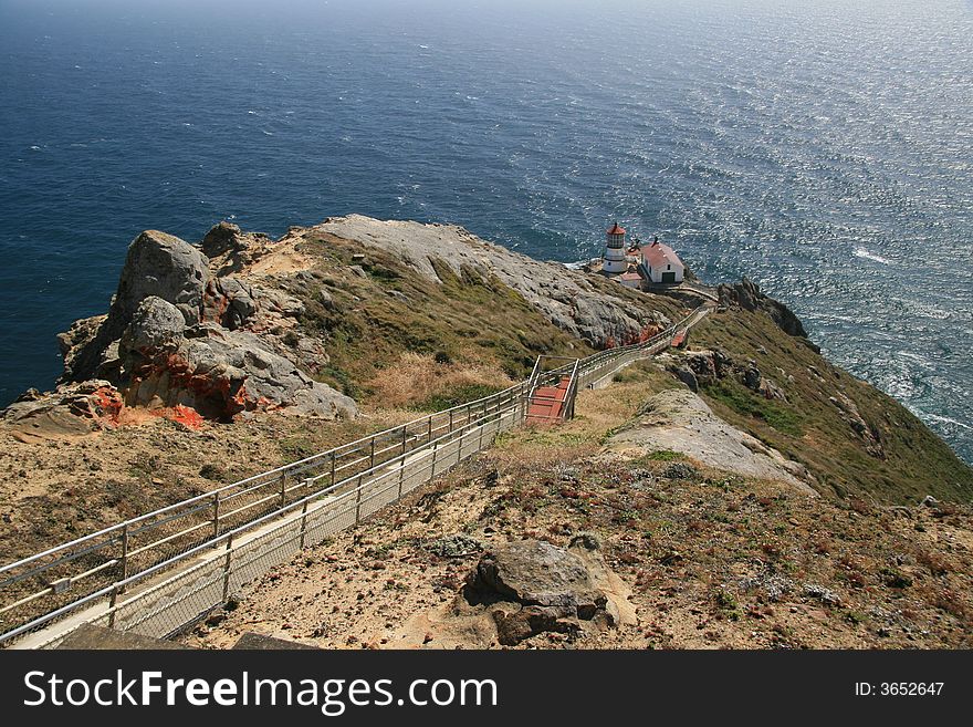 Lighthouse at Point Reyes, California. Lighthouse at Point Reyes, California