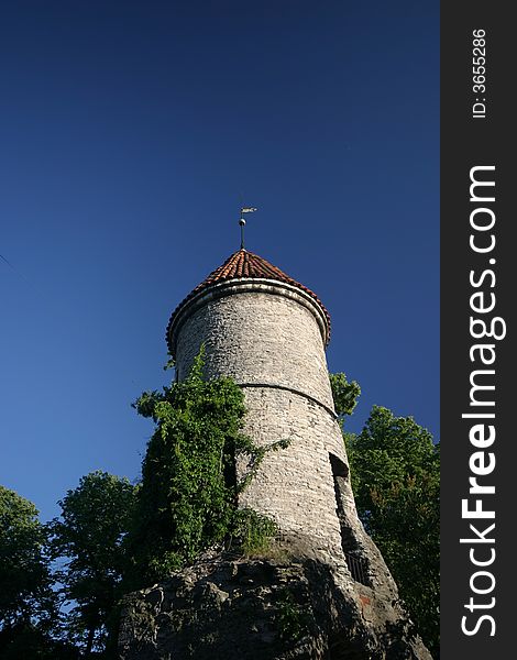 Tower in Tallin city wall, Estonia