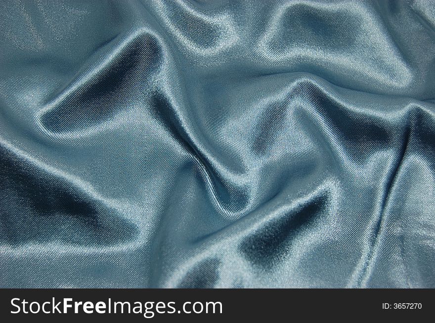 Blue satin with soft waves