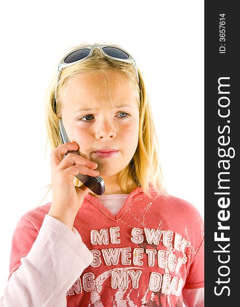 Young Girl On The Phone