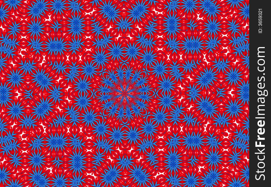 Pattern Blue Red