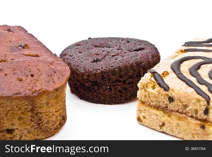 Different cookies display against a white background. Different cookies display against a white background