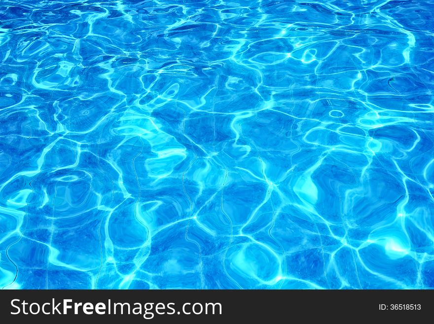 Blue abstract pattern pool scene background