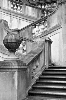 Black And White Steps Royalty Free Stock Image