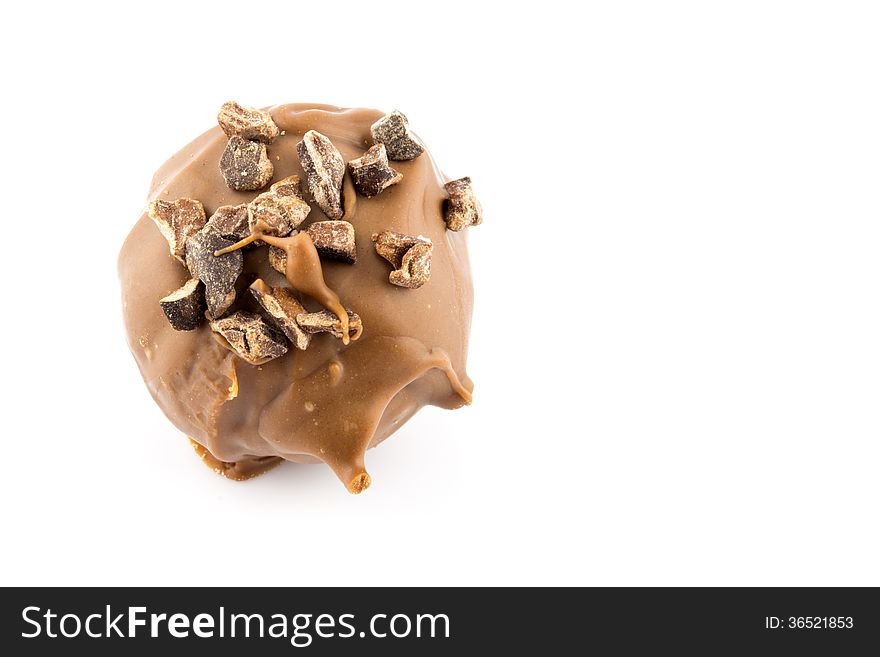 Chocolate Praline Isolated