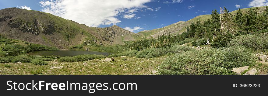 Comanche Valley with Comanche Peak in the Background near Westcliffe, CO