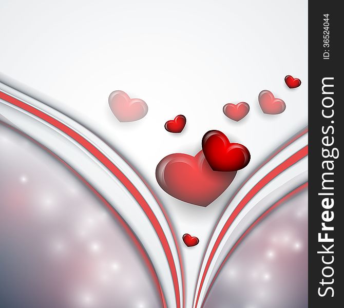 Valentine's day vector background with copy space. Eps10. Valentine's day vector background with copy space. Eps10