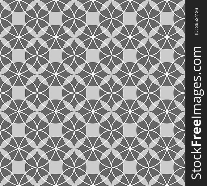 Black and white seamless geometric pattern. This is file of EPS8 format.