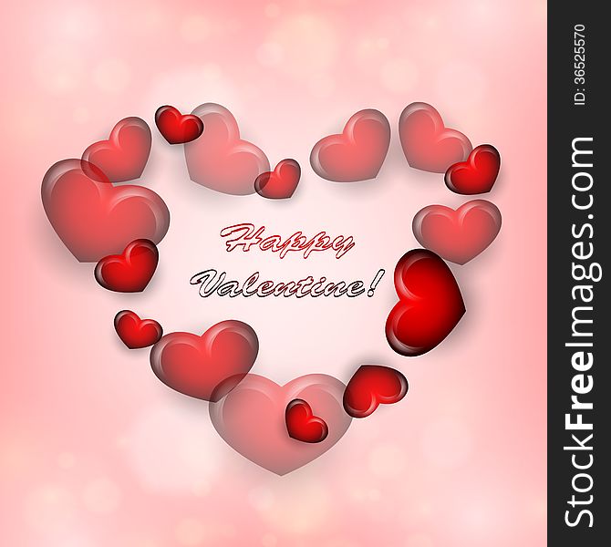 Valentine's day vector background with copy space. Eps10. Valentine's day vector background with copy space. Eps10