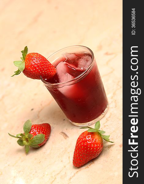 Fresh Strawberry Juice