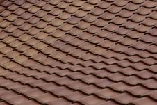 Swaying Clay Roof Royalty Free Stock Photos Swaying Clay Roof Royalty Free Stock Photos