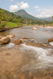 Landscape With A Mountain River Stock Photo Landscape With A Mountain River Stock Photo