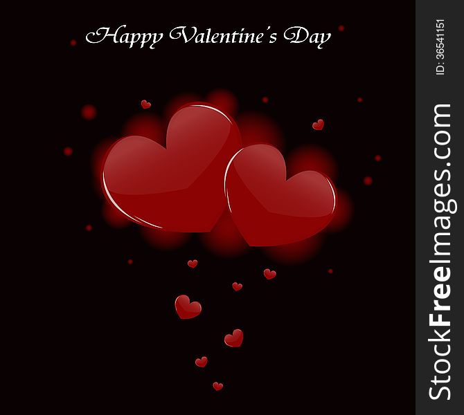 Cute valentines background with hearts. Cute valentines background with hearts.