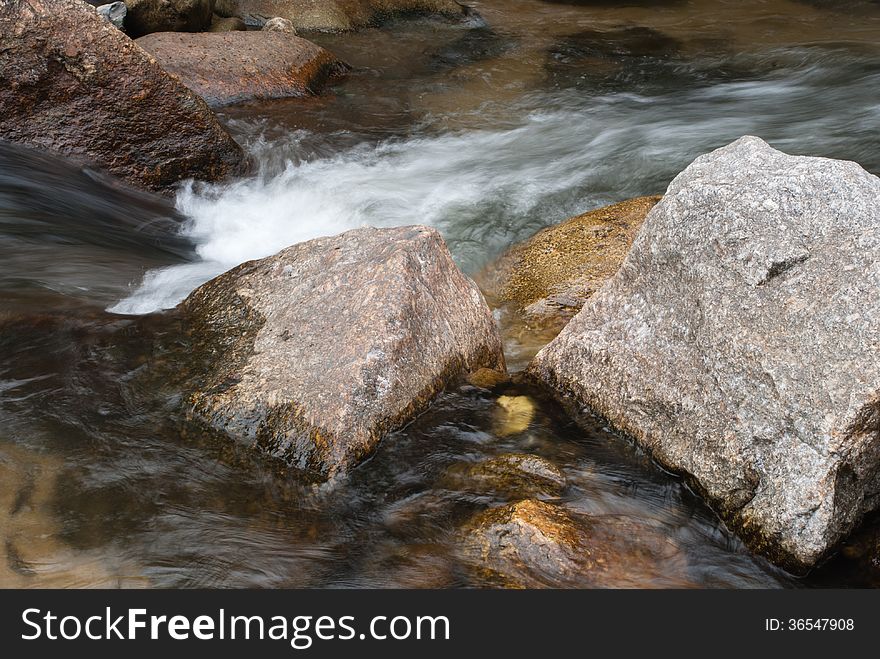 Beautiful river flow over the stone. Beautiful river flow over the stone