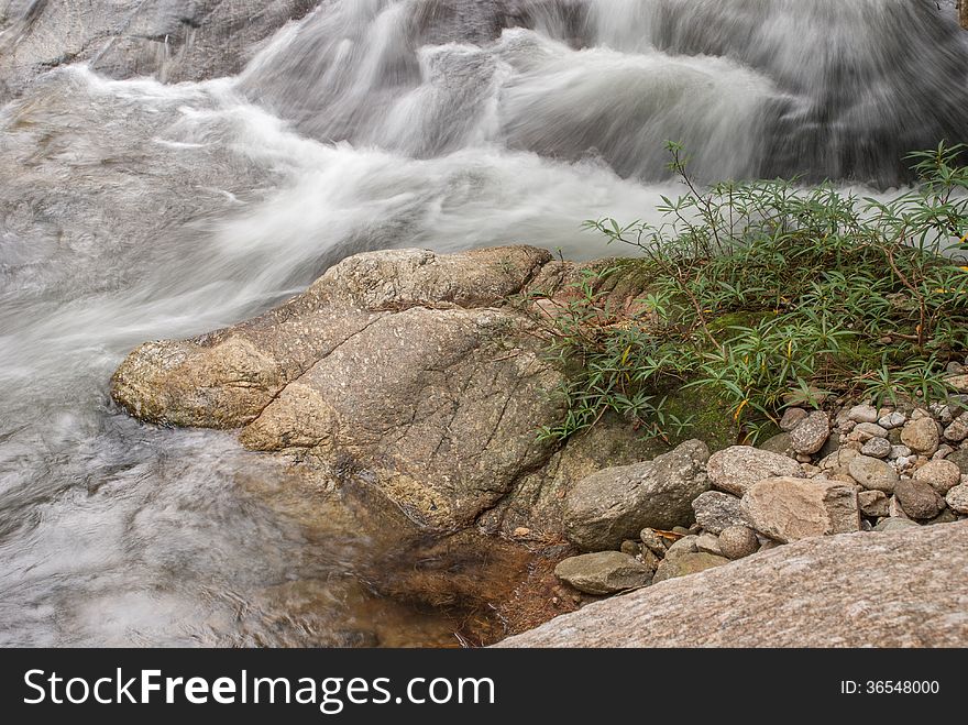 Beautiful river flow over the stone. Beautiful river flow over the stone