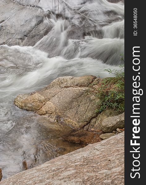 Beautiful river flow over the stone. Beautiful river flow over the stone